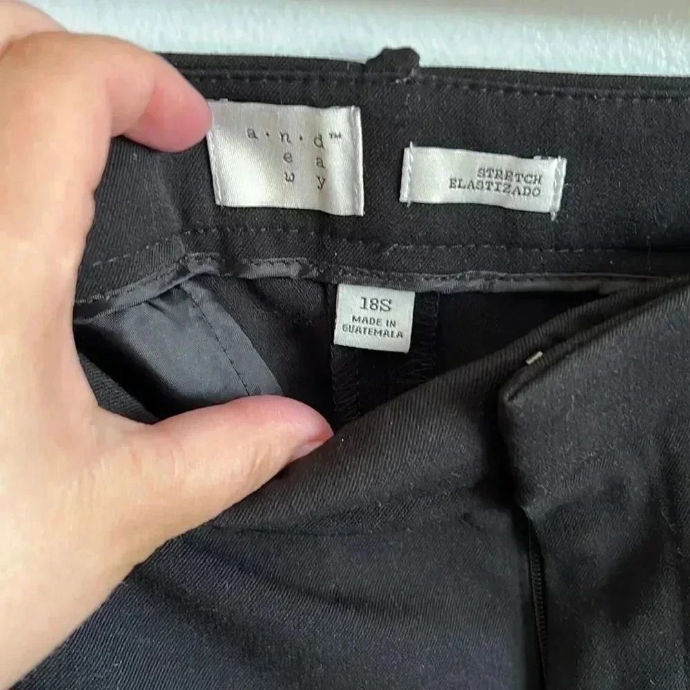 A New Day from target size 18 Short wide leg black dress pants - Picture 3 of 6